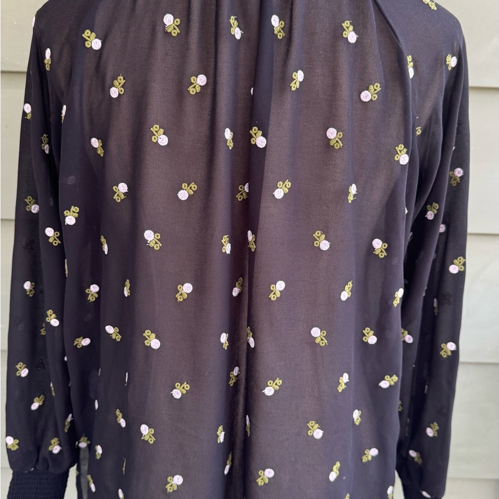 CAbi Black Floral Button Down Shirt - Picture 6 of 10